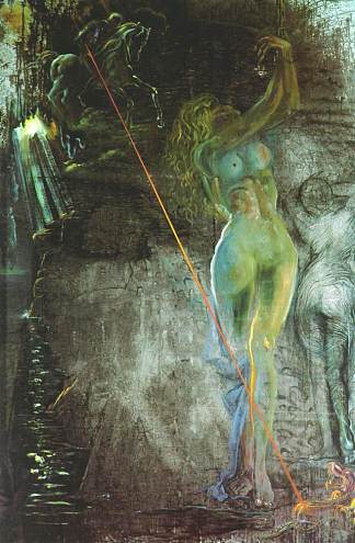 罗杰解救安吉莉卡(《圣乔治与少女》) Roger Freeing Angelica (St. George and the Damsel) (1970)，萨尔瓦多·达利