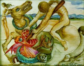 圣乔治与龙 Saint George and the Dragon (1942)，萨尔瓦多·达利