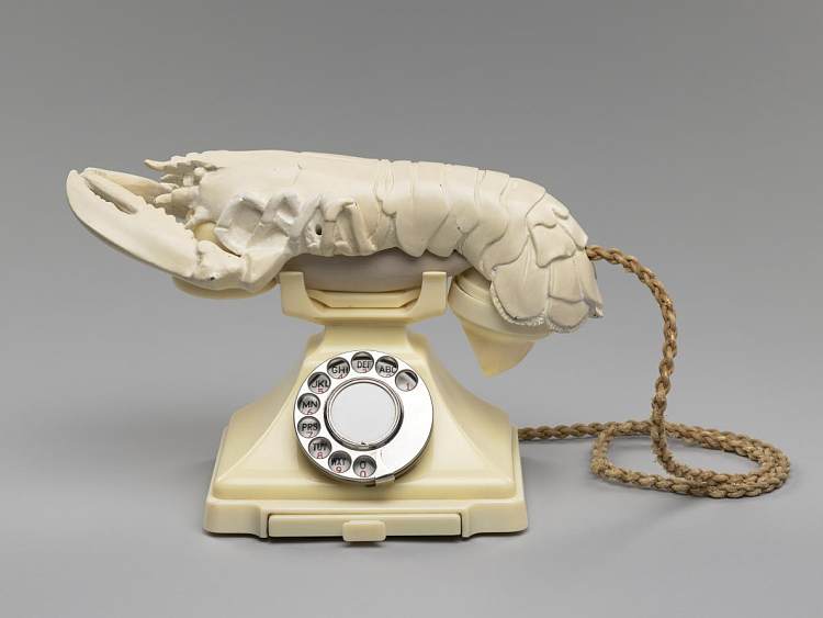 龙虾电话 Lobster Telephone (c.1936 - c.1938)，萨尔瓦多·达利