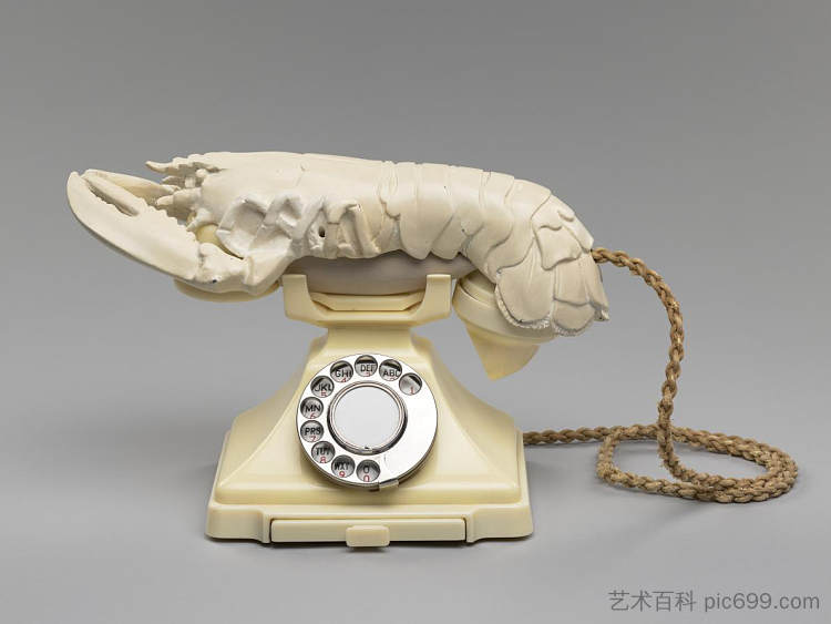 龙虾电话 Lobster Telephone (c.1936 - c.1938)，萨尔瓦多·达利