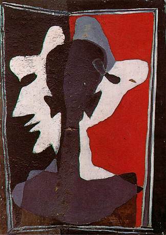 自画像被复制成三个 Self-Portrait Being Duplicated into Three (1926 – 1927)，萨尔瓦多·达利