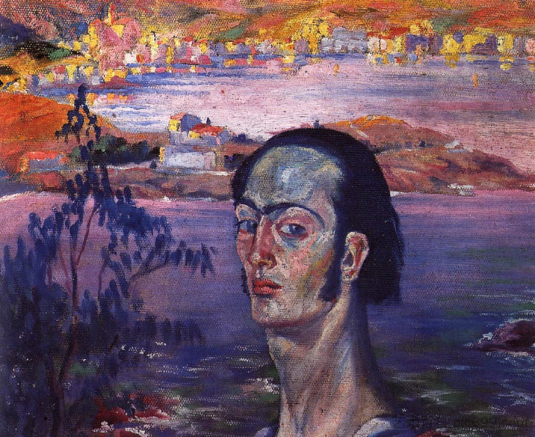 带有拉斐尔式脖子的自画像 Self-Portrait with Raphaelesque Neck (1921 - 1922)，萨尔瓦多·达利