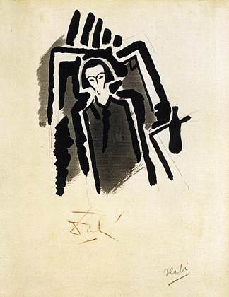 自我性状 Self-Potrait (1923)，萨尔瓦多·达利