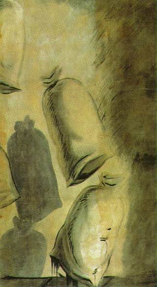 芭蕾舞剧《洛斯·萨科斯·德尔·莫利内罗》的布景设计 Set design for the ballet ‘Los Sacos Del Molinero’ (1949)，萨尔瓦多·达利