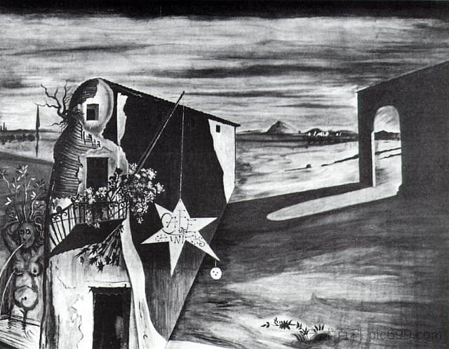 芭蕾舞团“中国咖啡馆”的舞台幕布 Stage Curtain for the Ballet 'Cafe De Chinitas' (1943),萨尔瓦多·达利