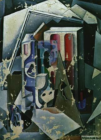 静物画 Still Life (c.1925)，萨尔瓦多·达利