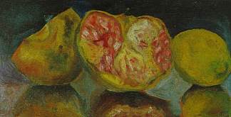 仍然生活。石榴 Still Life. Pomegranates (c.1919)，萨尔瓦多·达利