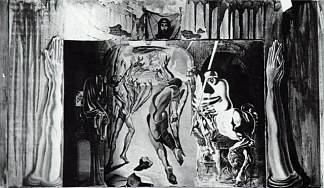 为《罗密欧与朱丽叶》集学习 Study for the set of ‘Romeo and Juliet’ (1942)，萨尔瓦多·达利
