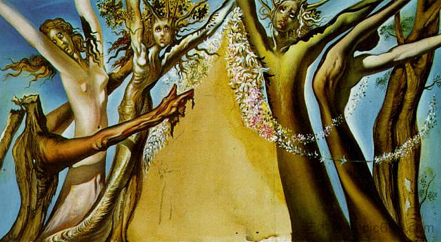 研究芭蕾舞剧《特里斯坦疯狂》的布景 Study for the Set of the Ballet 'Tristan Insane' (1944),萨尔瓦多·达利