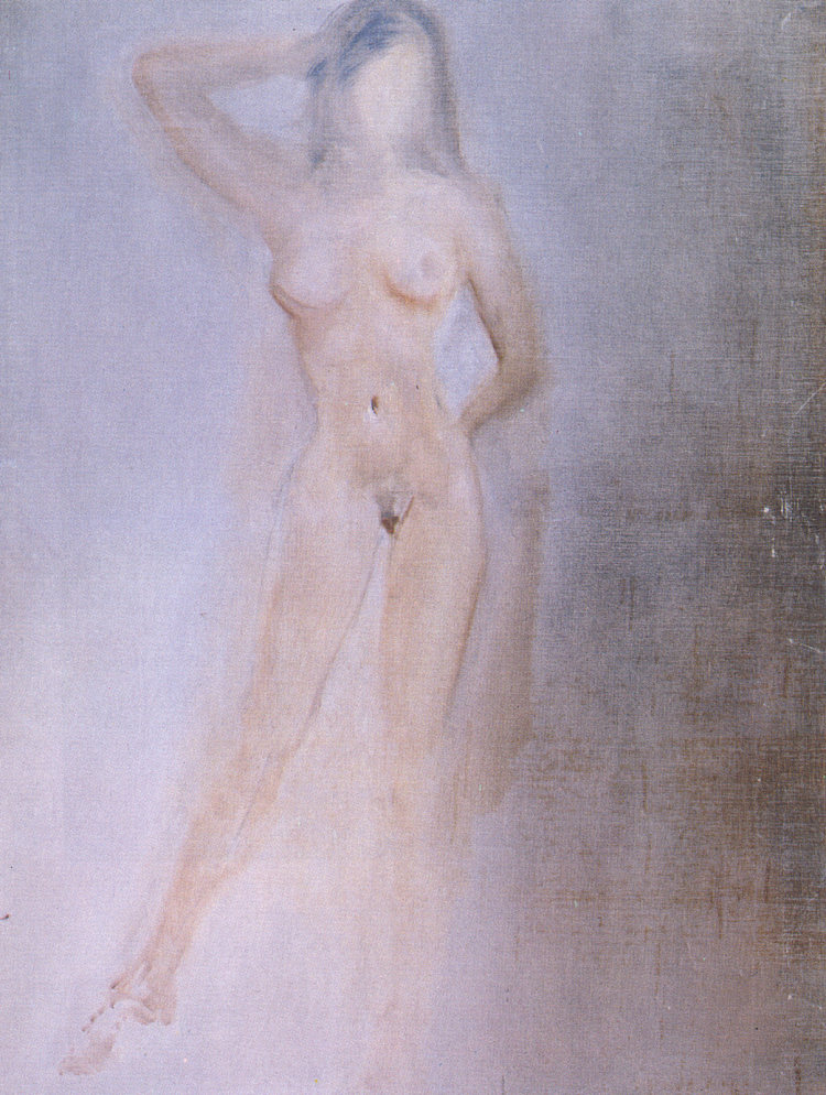 女性裸体的研究 Study of a Female Nude (c.1962)，萨尔瓦多·达利