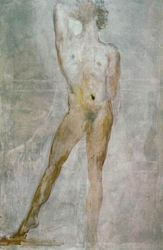 研究男性裸体-圣塞巴斯蒂安 Study of a Male Nude – Saint Sebastian (1969)，萨尔瓦多·达利