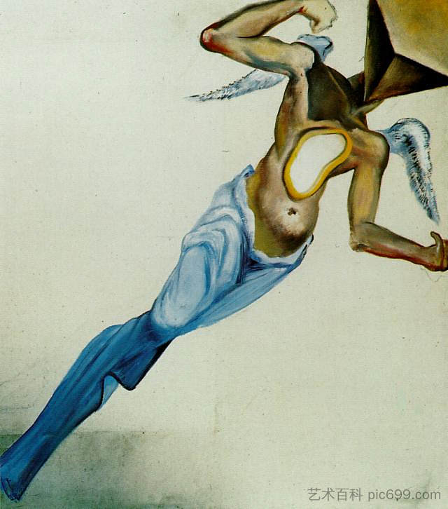 超现实主义的天使 Surrealist Angel (c.1977)，萨尔瓦多·达利