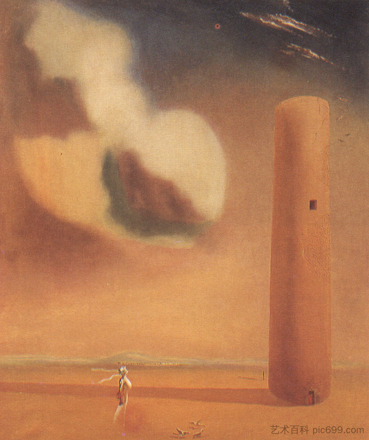 超现实主义海报 Surrealist Poster (1934),萨尔瓦多·达利