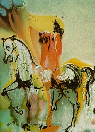 基督教骑士（达利的马） The Christian Knight (Dali’s Horses) (1971)，萨尔瓦多·达利