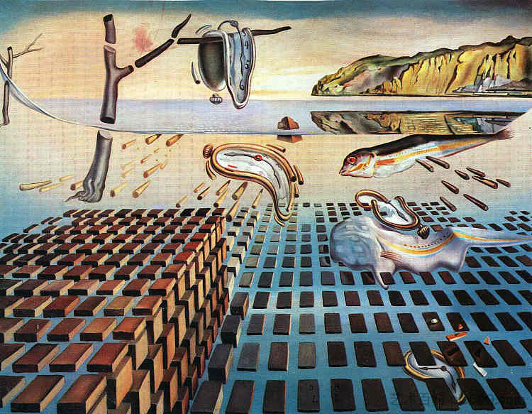 记忆持久性的瓦解 The Disintegration of the Persistence of Memory (1952 - 1954),萨尔瓦多·达利