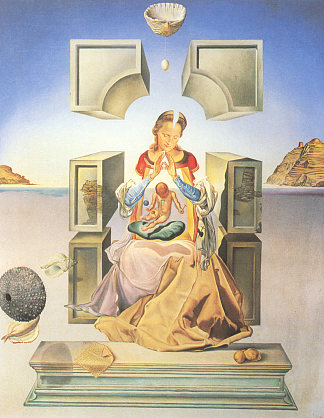 利加特港麦当娜的第一次研究 The First Study for the Madonna of Port Lligat (1949)，萨尔瓦多·达利