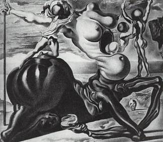黄金时代——有袋类半人马家族 The Golden Age – Family of Marsupial Centaurs (1940 – 1941)，萨尔瓦多·达利