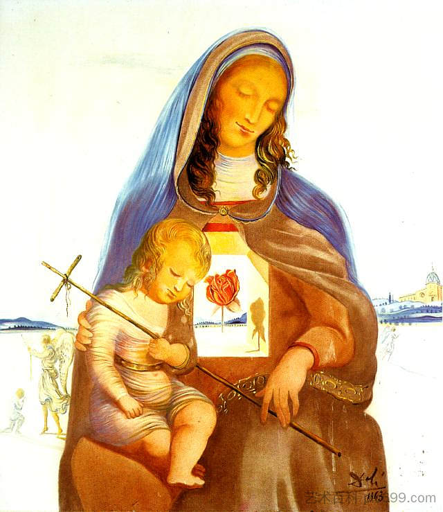 圣母与神秘玫瑰 The Madonna and the Mystical Rose (1963),萨尔瓦多·达利