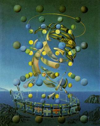 拉斐尔的麦当娜的最高速度 The Maximum Speed of Raphael’s Madonna (1954)，萨尔瓦多·达利