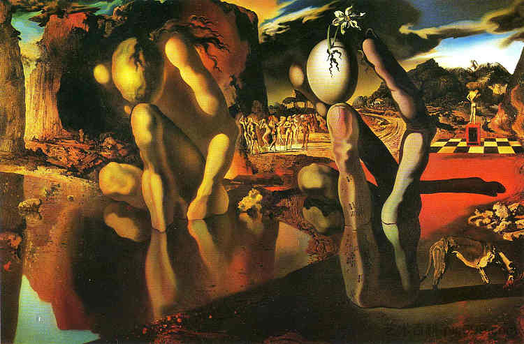 水仙的蜕变 The Metamorphosis of Narcissus (1937),萨尔瓦多·达利