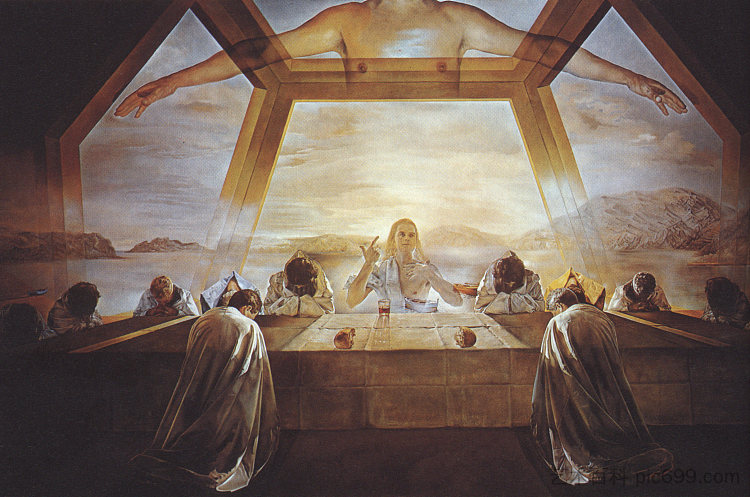 最后晚餐的圣礼 The Sacrament of the Last Supper (1955),萨尔瓦多·达利