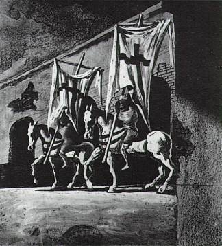 十字架上的二人 The Two on the Cross (1942)，萨尔瓦多·达利