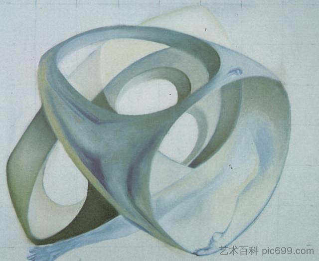 女性形象的拓扑扭曲 Topological Contortion of a Female Figure (1983)，萨尔瓦多·达利