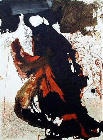 主手中的石匠泥铲(阿摩司书 7:7) Trulla caementarii in manu Domini (Amos 7:7) (1964 - 1967),萨尔瓦多·达利