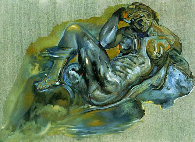 无题(取自米开朗基罗的《夜》) Untitled (After 'The Night' by Michelangelo) (1982)，萨尔瓦多·达利