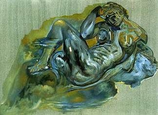 无题(取自米开朗基罗的《夜》) Untitled (After ‘The Night’ by Michelangelo) (1982)，萨尔瓦多·达利