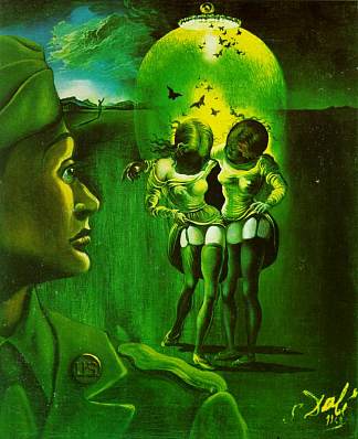 无题 – 抗击性病运动 Untitled – for the campaign against venereal disease (1942)，萨尔瓦多·达利
