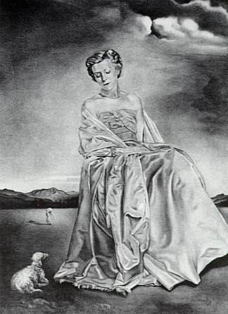 无题 – 一个女人的肖像 Untitled – Portrait of a Woman (1945)，萨尔瓦多·达利