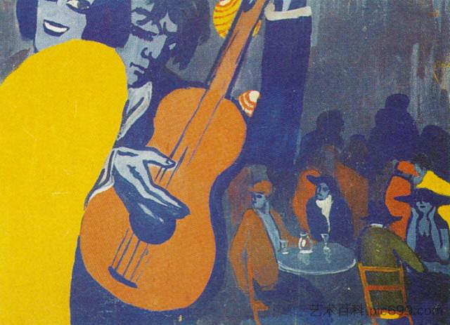无题 - 马德里歌舞表演中的场景 Untitled - Scene in a Cabaret in Madrid (1922),萨尔瓦多·达利