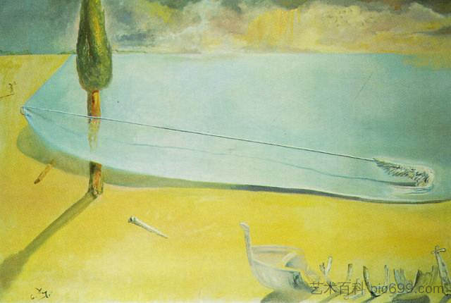 无题(海滩的皮肤) Untitled (Skin of a Beach) (1981),萨尔瓦多·达利