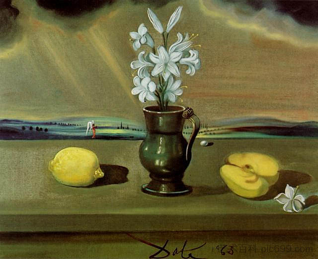 无题(百合静物) Untitled (Still Life with Lilies) (1963),萨尔瓦多·达利