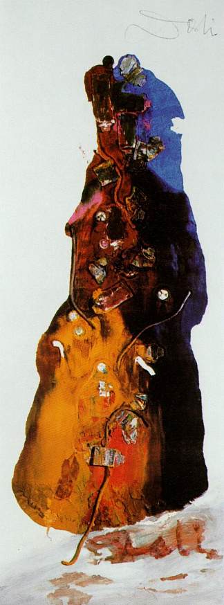 无题（阿维尼翁夫人） Untitled (The Lady of Avignon) (c.1960)，萨尔瓦多·达利