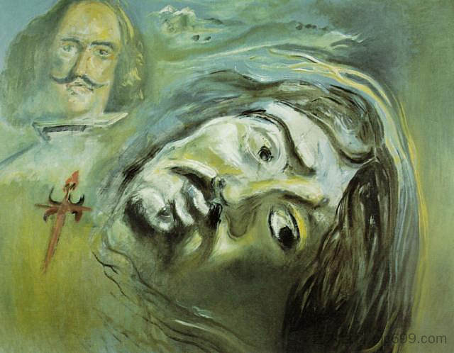 委拉斯开兹和一个人物 Velazquez and a Figure (1982)，萨尔瓦多·达利