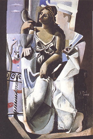 维纳斯和水手（向萨尔瓦特-帕帕塞特致敬） Venus and Sailor (Homage to Salvat-Papasseit) (1925)，萨尔瓦多·达利