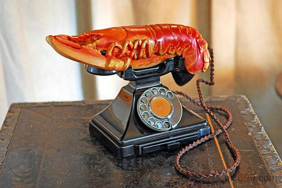 龙虾电话 Lobster Telephone (c.1936 - c.1938)，萨尔瓦多·达利