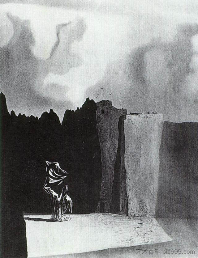 死亡岛西侧 West Side of the Isle of the Dead (1934),萨尔瓦多·达利