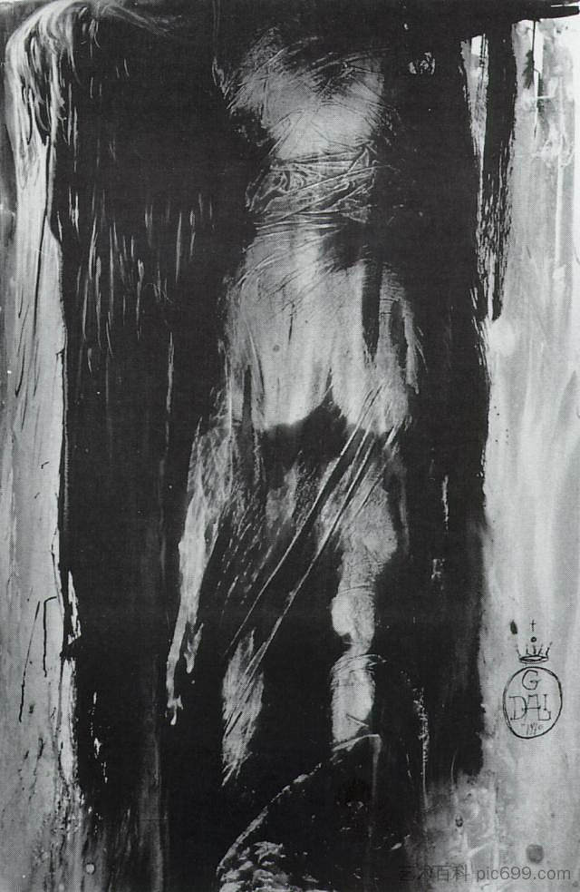 图爬楼梯 Figure Climbing a Stair (1967)，萨尔瓦多·达利