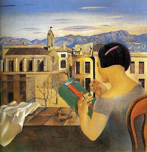 菲格拉斯橱窗前的女人 Woman at the Window in Figueras (1926)，萨尔瓦多·达利