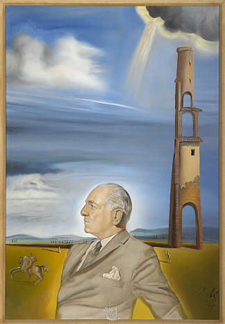 路易斯·萨迦的肖像 Portrait of Louis Sachar (1961)，萨尔瓦多·达利