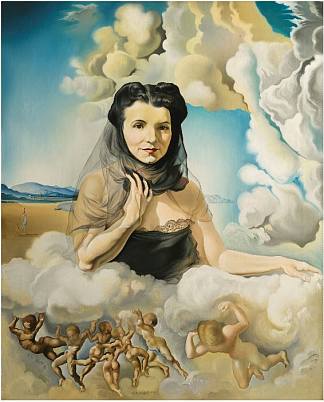 奥尔蒂斯·德·利纳雷斯夫人的肖像 Portrait of Mrs. Ortiz De Linares (1942)，萨尔瓦多·达利
