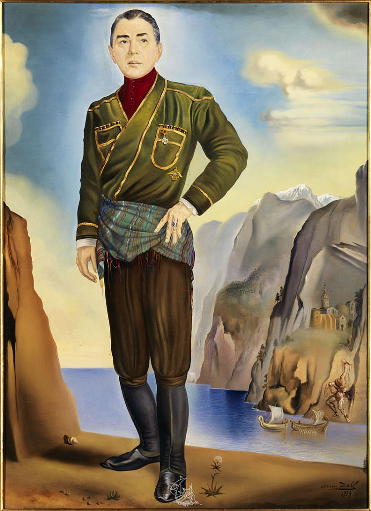 古里埃利王子的肖像 Portrait of the Prince Gourielli (1954)，萨尔瓦多·达利