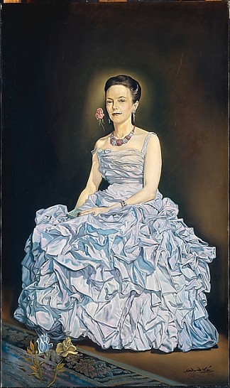 贝尔特·大卫·威尔的肖像 （1952） Portrait of Berthe David Weill (1952) (1952)，萨尔瓦多·达利