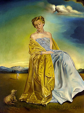 埃里克·菲利普斯夫人的肖像 （1953） Portrait of Mrs Eric Phillips (1953) (1953)，萨尔瓦多·达利