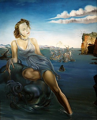 多萝西·斯普雷克尔斯·穆恩的肖像，（1942） Portrait of Dorothy Spreckels Munn, (1942) (1942)，萨尔瓦多·达利