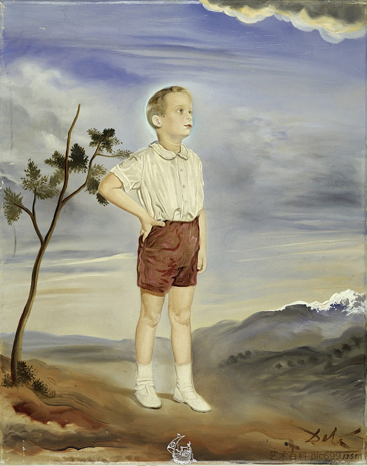 亚历山大·盖斯特肖像 Portrait of Alexander Guest (1959)，萨尔瓦多·达利