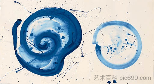 成分（蓝球） Composition (Blue Balls) (1990)，山姆·弗朗西斯